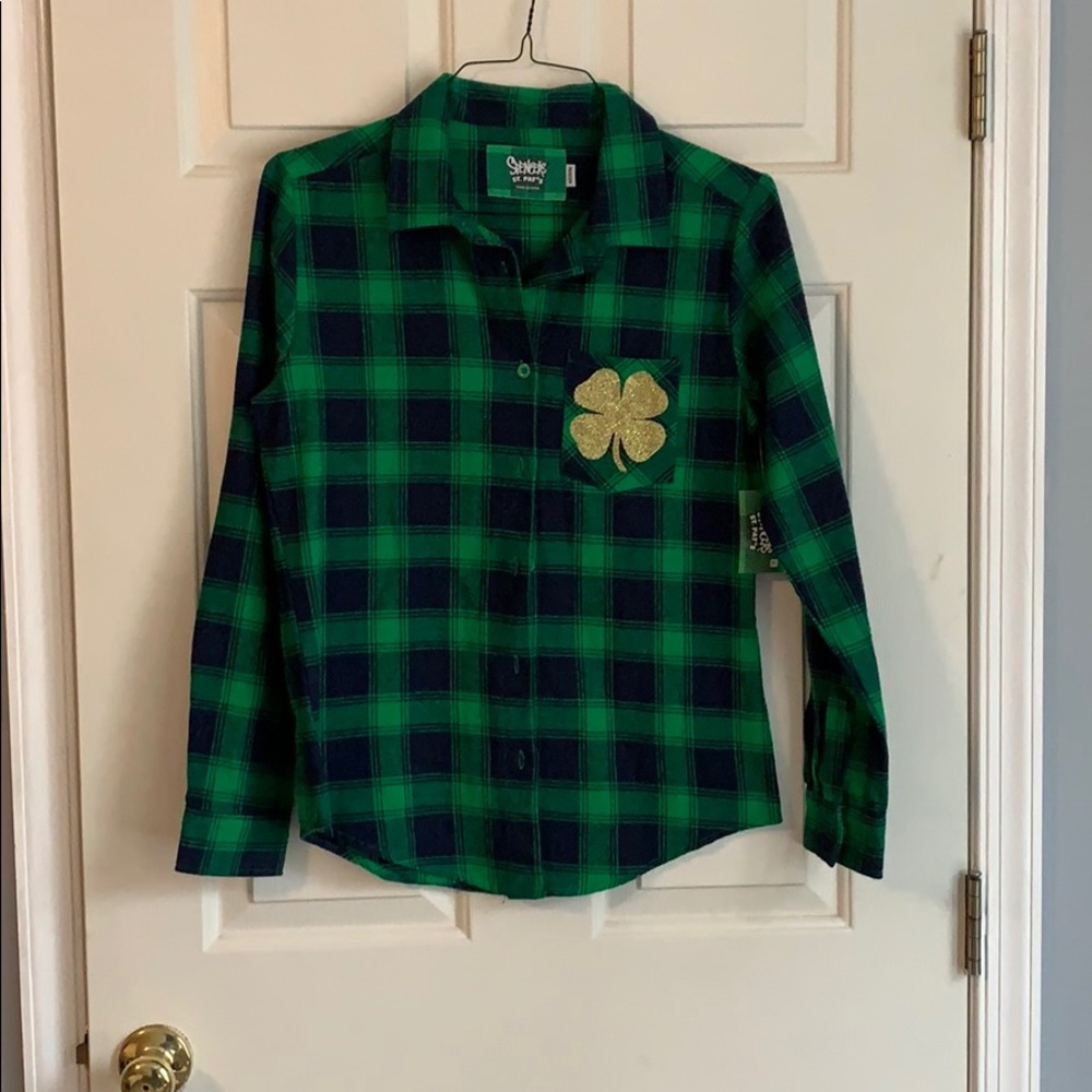 long sleeved plaid button up